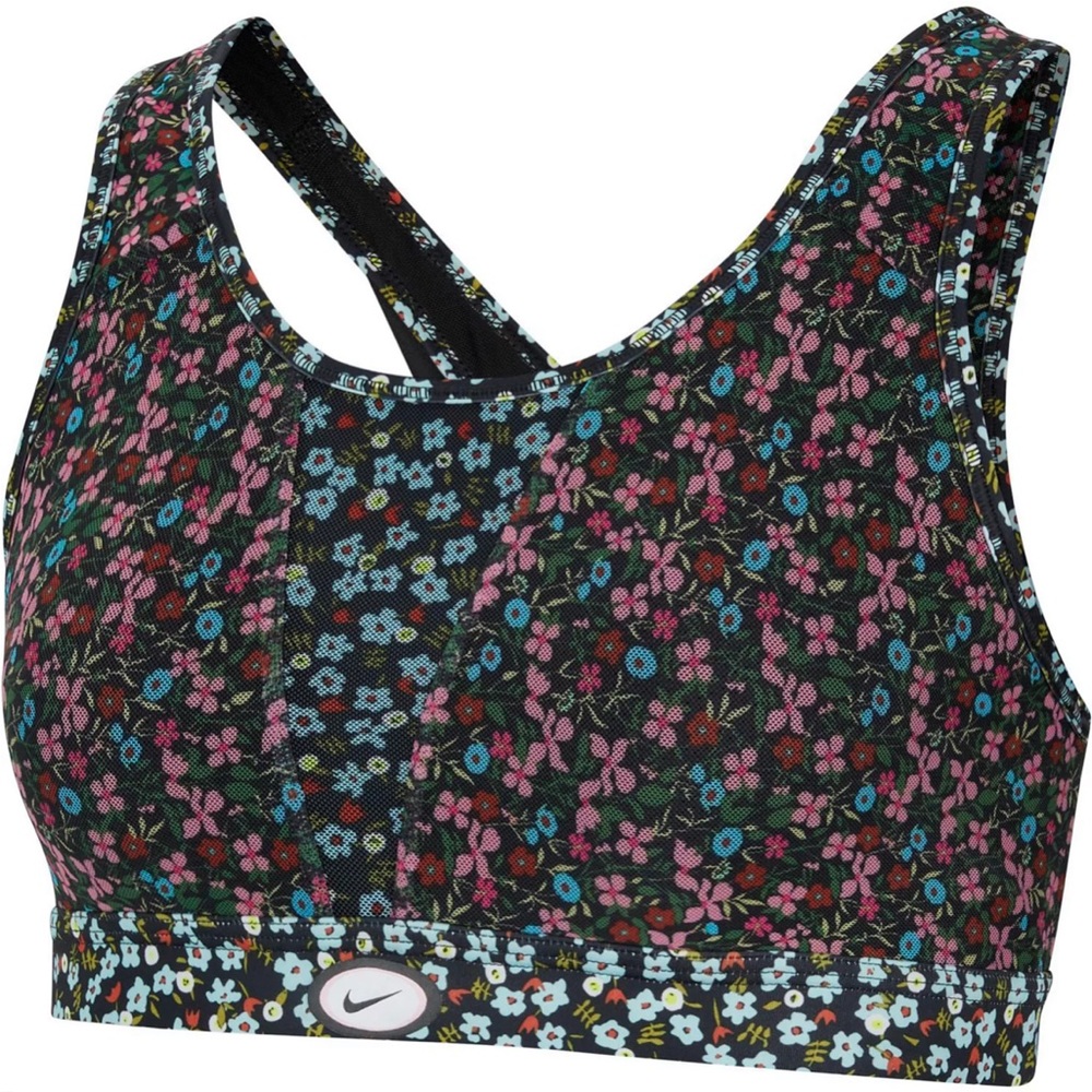 Nike Swoosh Floral Printed Sports Bra